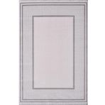 Artemis Halı Mina 09099C Krem Gri Çizgi Desenli Bambu Halı KREM GRİ 80 x 300