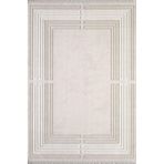 Artemis Halı Murano 01362A Krem Bej Çizgi Desenli Yün Halı KREM BEJ 100 x 200
