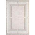 Artemis Halı Murano 01362A Krem Bej Çizgi Desenli Yün Halı KREM BEJ 80 x 150