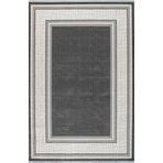 Artemis Halı Murano 02981B Gri Krem Çizgi Desenli Yün Halı Gri - Krem 100 x 200