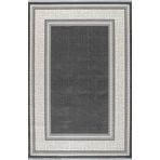 Artemis Halı Murano 02981B Gri Krem Çizgi Desenli Yün Halı