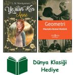Artemis Yayınları Yeşilin Kızı Anne + Geometri + Dünya Klasiği Hediye - Hayır