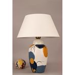 Artemisentre Handmade Dekoratif Seramik Abajur – Modern Tek Başlıklı Tasarım, 50 cm Yükseklik, E27 Uyumlu Aydınlatma, A Enerji Sınıfı Kullanım, Dayanıklı Seramik Gövde, Salon ve Yatak Odası İçin Şık M