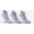 Artengo Çocuk Tenis Çorabı - Kısa Konç - 3 Çift - Beyaz / Kalp Logolu - RS160 - 27 - 30