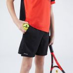 ARTENGO Çocuk Tenis Şortu Siyah TSH Dry Nefes Alabilir Kumaş ile Esnek Hareket Özgürlüğü - 12 - 13 Yaş