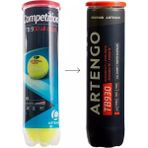 Artengo TB930 Sarı 4'lü Paket Tenis Topu