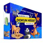 Artenino ART-9076 Sevimli Hayvanlar 12 Büyük Parça Dokun Hisset Puzzle