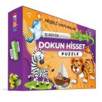 Artenino Neşeli Hayvanlar 12 Büyük Parça Dokun Hisset Puzzle