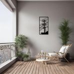 ARTERA DESIGN Dekoratif Elektrik Direği Lamppost Metal Duvar Tablosu – Ev Dekoru - Siyah 40 x 20