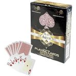 Artex Jumbo Boy Plastik Poker Oyun Kağıdı (Casino Playing Cards) (Kırmızı)