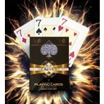 Artex Jumbo Boy Plastik Poker Oyun Kağıdı (Casino Playing Cards) (Mavi)