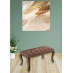 Art&Gift Civan Kahve Kapitoneli Yatak Odası Antre Dinlenme Bekleme Alanı Ayak Ucu Bench