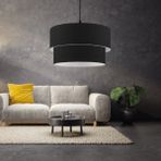 Art&Gift North Home Dark Siyah Kumaş İki Katlı Pasta Avize Yatak Odası Salon Sarkıt - 1