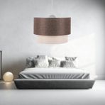 ArtGift Pasta Tekli Sarkıt Avize Koyu Kahve Kumaş Yatak Odası Salon Oturma Odası Hol Aydınlatma