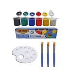 Arthobi Akrilik Boya 6x 22ml, Palet, 3 Adet Fırça Resim Seti