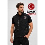 ARTHUR Erkek Özel Güvenlik Yeleği - Nakış İşlemeli 3 Cepli Su İtici Yazlık Güvenlik Kıyafeti
