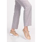 Artı-Artı031-0082 Kadın Hakiki Deri Ortopedik Bej Sneaker Ayakkabı