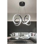 Artı Aydınlatma Modern Mutfak Banyo LED Salon Sarkıt LED Avize - GÜN IŞIĞI LED - Siyah