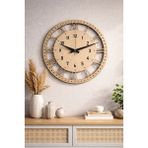 Artı Home Dekoratif Duvar Saati Yuvarlak MDF Malzeme ile Modern Tasarım 40 cm