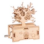 Artibetter 1 Takım Kutusu Bulmaca Müzik Kutusu Noel Ahşap Heykelcik Ormancılık Neşeli Bulmaca Müzikal Sanat El Sanatları Blok Bulmaca Masa Müzikal Süs Çocuk Atlıkarınca Metal 3 Boyutlu