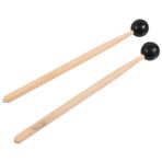 Artibetter 2 Adet Eterik Bagetler Ksilofon Çubuğu Bongo Davulları Müzikal Tokmaklar Müzikal Baget Davul Fırça Çubukları Davul Pedal Çırpıcı Enstrümanlar Çan Şeklinde Ritim Çubuğu Çocuk Ahşap