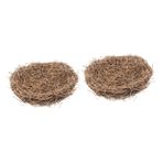 Artibetter 2 Adet Kuş Yuvası Kuş Yuvası Kuş Yuvası Evi Mini Kuş Yuvası Rattan Kuş Yuvaları Bahçe Için Kuş Yuvası Simülasyon Kuş Yuvası Doğal Kuş Yuvası Mini Karakurbağası Kamış