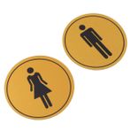 Artibetter 2 Adet Logo Işaretler Letreros Para Baños Kadınlar Ve Erkekler Tuvalet Işareti Banyo Bayan Tuvalet Işareti Erkek Tuvalet Işareti Konfor Odası Işareti Özlemek Akrilik Tabela
