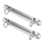 Artibetter 2pcs DIY Metal Bağlayıcı Klipsler Demir Gevşek Yapraklı Halka Bağlayıcı Kelepçe Bağlayıcı Klips 2-ring Tasarım Metal Gevşek Bağlayıcı Kelepçeler Değiştirme