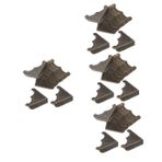 Artibetter 4 Set Antik Çanta Boynuzu Bebek Prova Kabini Ve Çekmece Kilitleri Kilitler Kitap Köşe Koruyucuları Kabarmak Çıkışlar Koruyucu Ayna Köşe Koruyucusu Parke Tıpa Ütü 30 Adet*4