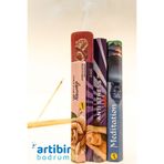 artıbir bodrum Çubuk Tütsü 3 lü Meditasyon Seti 60 Adet Çubuk 3 Paket