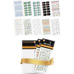Artikel 10'lu Tırnak Dövmesi Seti -1, Tırnak Sticker Seti, Nail Art, Tattoo ART-579