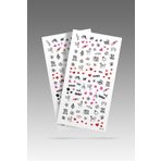 Artikel 2' Li Evlilik Sembolleri Tırnak Dövmesi, Tırnak Tattoo, Nail Art, Tırnak Sticker