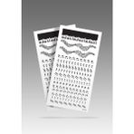 Artikel 2' Li Nota Tırnak Dövmesi, Tırnak Sticker, Nail Tattoo, Nail Art