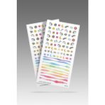 Artikel 2' Li Unicorn Tırnak Dövmesi, Tırnak Tattoo, Nail Art, Tırnak Sticker