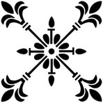 Artikel Akdeniz Karo 30x30 cm Fayans Mobilya Duvar Stencil Boyama Şablonu