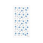 Artikel Artikel Mavi Çiçekler Tırnak Dövmesi, Tırnak Tattoo, Nail Art, Tırnak Sticker