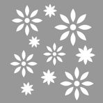 Artikel Çiçek Yıldız Desen Stencil Boyama şablonu 30x30 cm Duvar Stencil