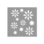 Artikel Çiçek Yıldız Desen Stencil Boyama şablonu 30x30 cm Duvar Stencil