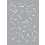 Artikel Çizgi Desenler Stencil Boyama Şablonu 50x70 cm, Duvar Stencil, Fayans Stencil, Mobilya Stencil