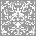 Artikel Damla Desenler 30x30 cm Duvar Fayans Mobilya Stencil Boyama Şablonu