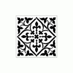 Artikel Fleur Karo 2 30x30 cm Fayans Duvar Mobilya Stencil Boyama Şablonu