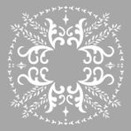 Artikel Garland Karo 30x30 cm Fayans Duvar Mobilya Stencil Boyama Şablonu