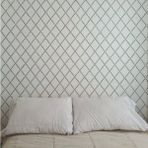 Artikel Geometrik Desen -1 Stencil Boyama Şablonu 50X70 cm Duvar Stencil Fayans Stencil Mobilya Stencil