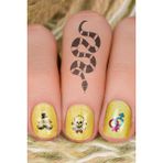 Artikel Karışık Şekiller Tırnak Dövmesi, Tırnak Tattoo, Nail Art, Tırnak Sticker - 1