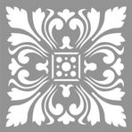 Artikel Karo Tulip 30x30 cm Fayans Duvar Mobilya Stencil Boyama Şablonu