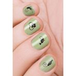 Artikel Kedi Tırnak Dövmesi Tırnak Tattoo Nail Art Sticker 12,5 x 6,5 cm Su Transfer Geçici