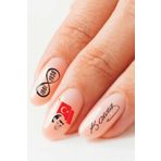 Artikel Kırmızı Atatürk Tırnak Dövmesi Tırnak Tattoo Nail Art Tırnak Sticker