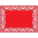 Artikel Kırmızı Keçe Amerikan Servisi, Supla 6'lı Servis Takım -455 - 32 x 45 cm