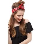 ARTİKEL Kırmızı Şal Desenli Fular Bandana