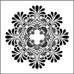 Artikel Mandala 13 30x30 cm Fayans Duvar Mobilya Stencil Boyama Şablonu